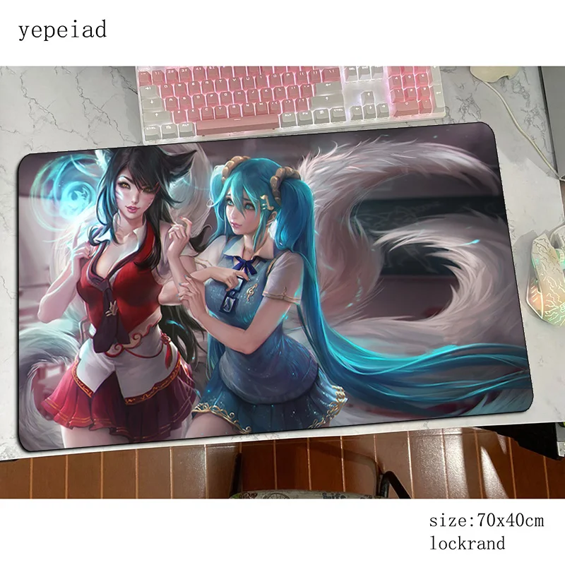 Коврик для мыши Ahri Персональный Игровой ПК компьютер большой коврик