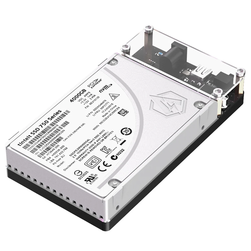 u 2 pci e ssd to type c adapter u 2 10gbps u 2 pci e nvme enclosure hdd hard drive disk box connector reader for windows linux free global shipping