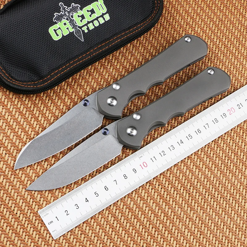 Складной нож Green Thorn Inkosi лезвие M390 + титановая ручка TC4 карманный для кемпинга
