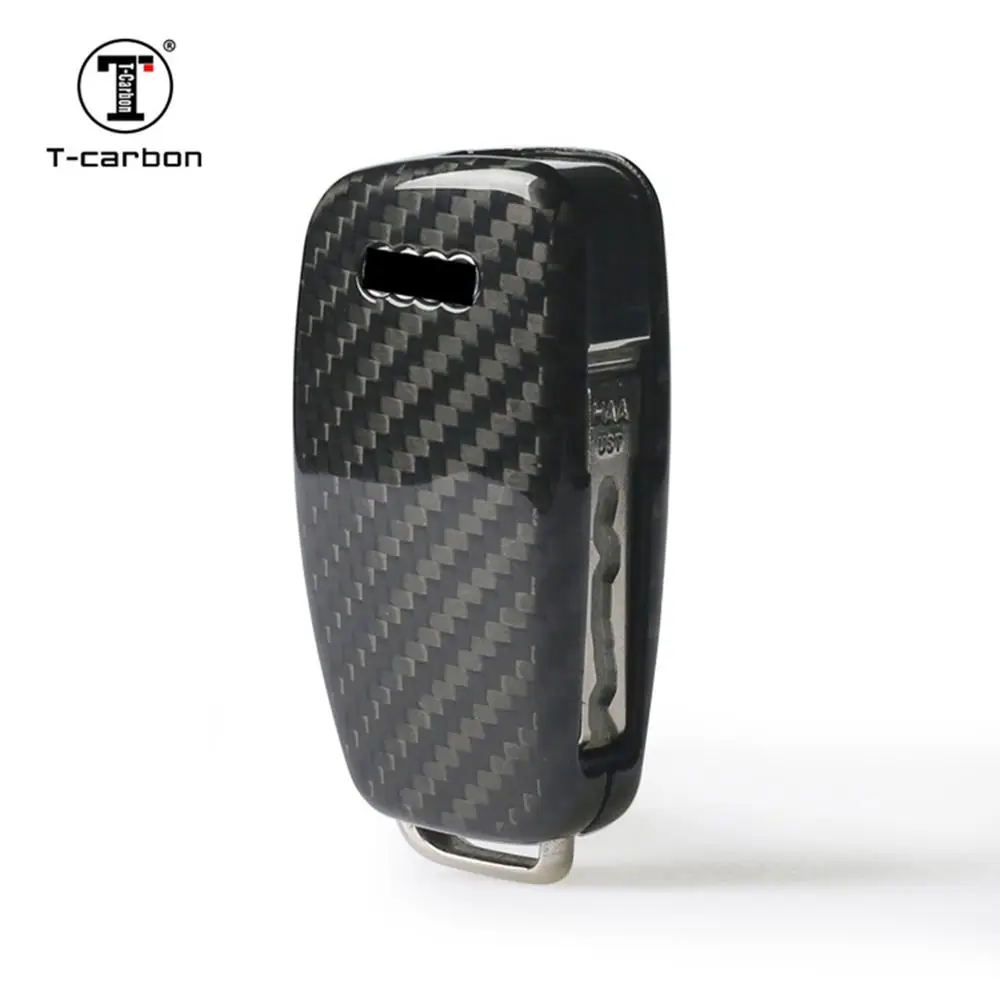 Чехол для автомобильного ключа из 100% натурального углеродного волокна T-carbon Audi A3