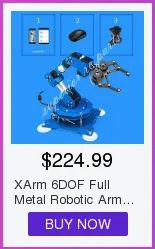 Arduino Robot 6 dof, Алюминиевый зажим коготь монтажный комплект Механическая Роботизированная рука и сервоприводы Металл сервопривод Рог-серебро скидка 20