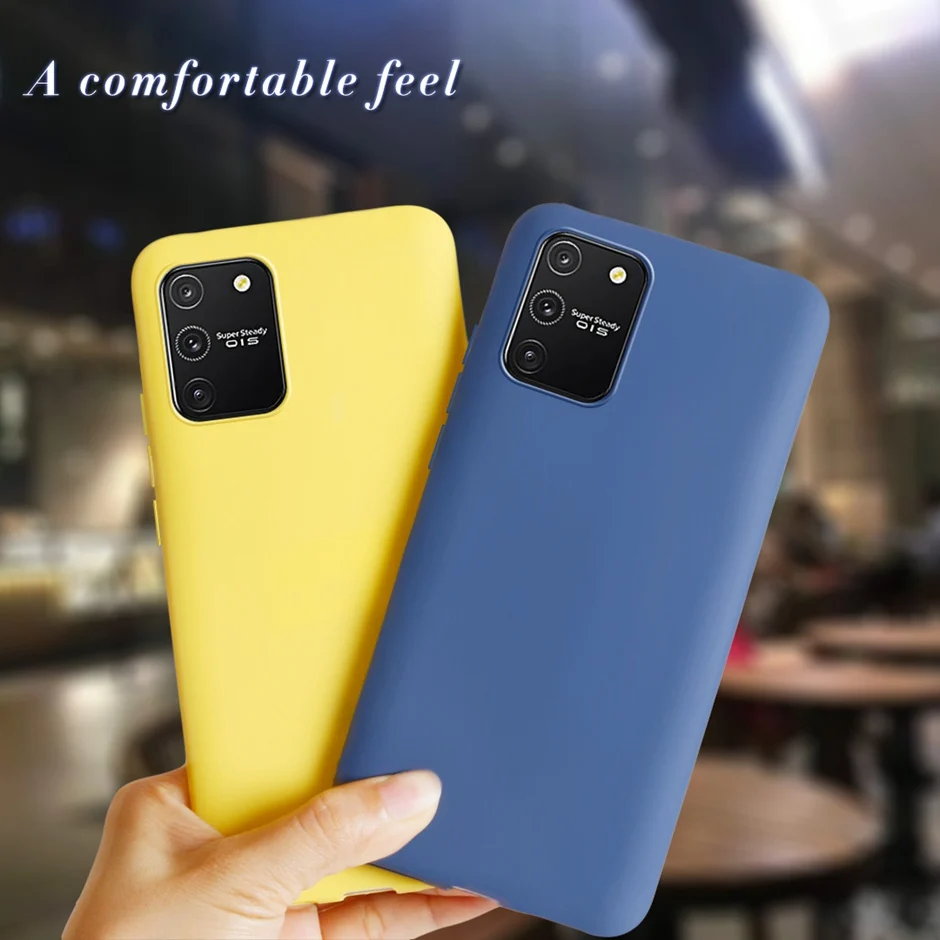 Силиконовый чехол-накладка для Samsung Galaxy S10 Lite, цвет в ассортименте