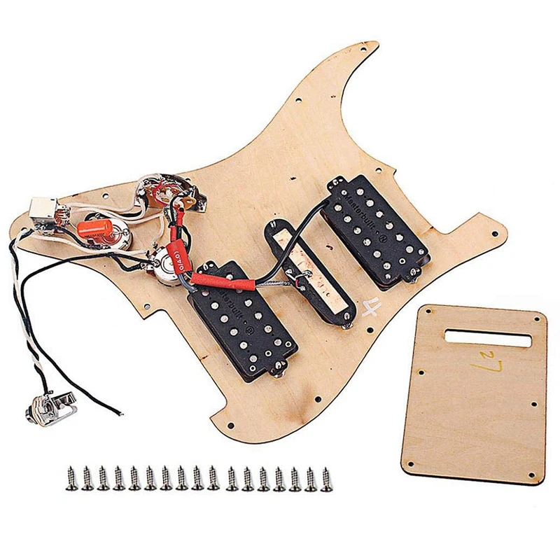 3-слойные фанерные клен 11 Отверстие HSH загружено Встроенный кабель Электрогитары