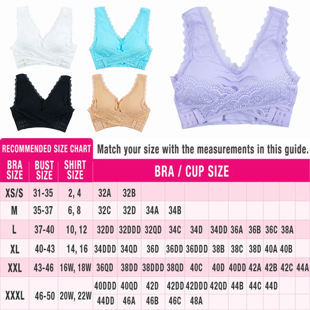 

Women's Sports Bra Ladies'plain Color Front Cross Bra Without Frame Side Lace Sports Tops Full Cup Bra Vest Tops