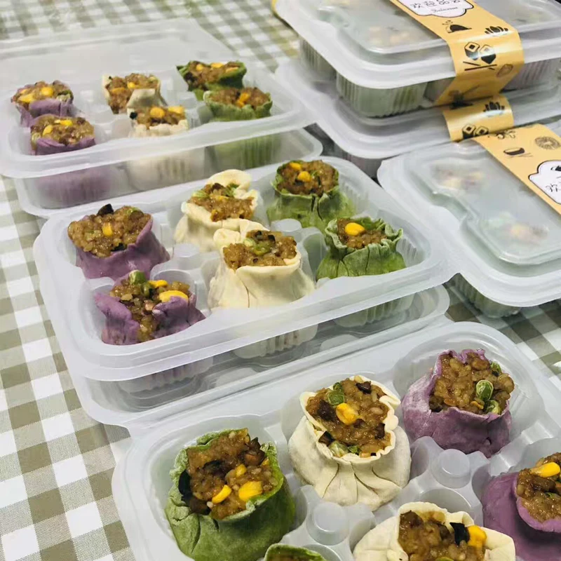 50 шт. одноразовые пластиковые упаковочные коробки|Одноразовые пищевые