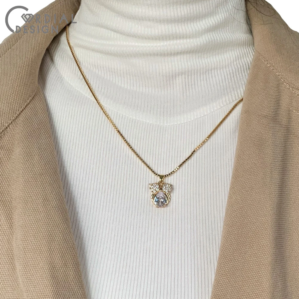 

Cordial Design 10Pcs Necklace Chain/Hand Made/Jewelry Accessories/Genuine Gold Plating/DIY Connectors/Copper Chain For Necklace