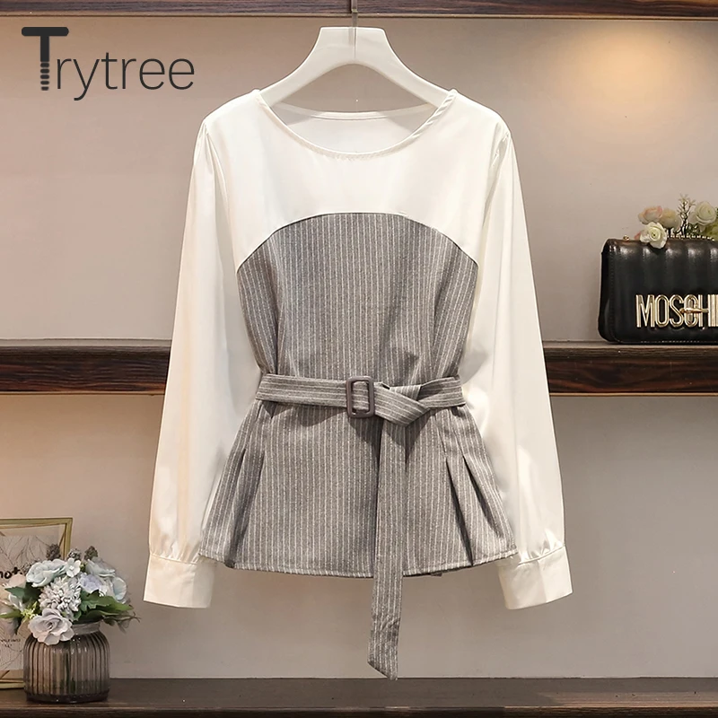 Trytree осенний Женский комплект из двух предметов Повседневный с О образным