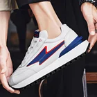 Кроссовки мужские из ПУ кожи, повседневные Нескользящие, износостойкие легкие, модная Уличная обувь, 7 осенний сезон