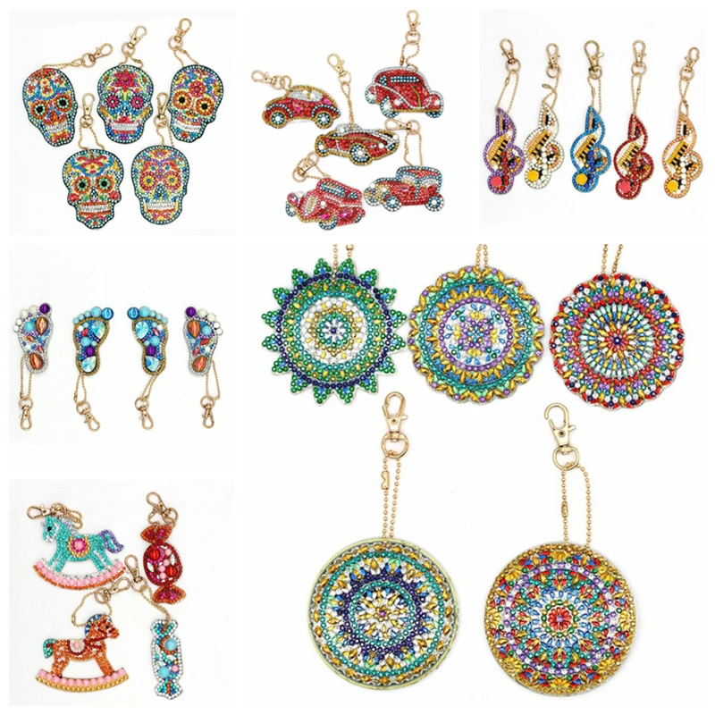 5D алмазная живопись брелок стразы вышивка подвеска сделай сам мозаика крестом