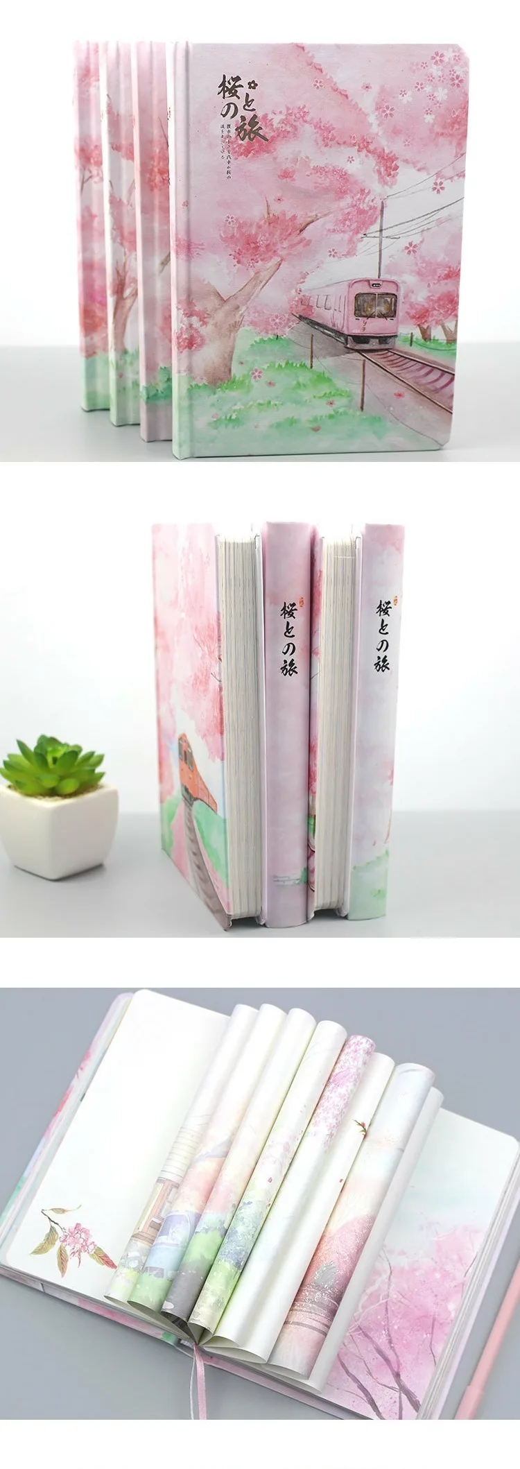 JIANWU sakura записная книжка для девочек цветной внутренний планировщик страниц diy Дневник bullet journal канцелярские принадлежности SCOOLE милые офисные принадлежности