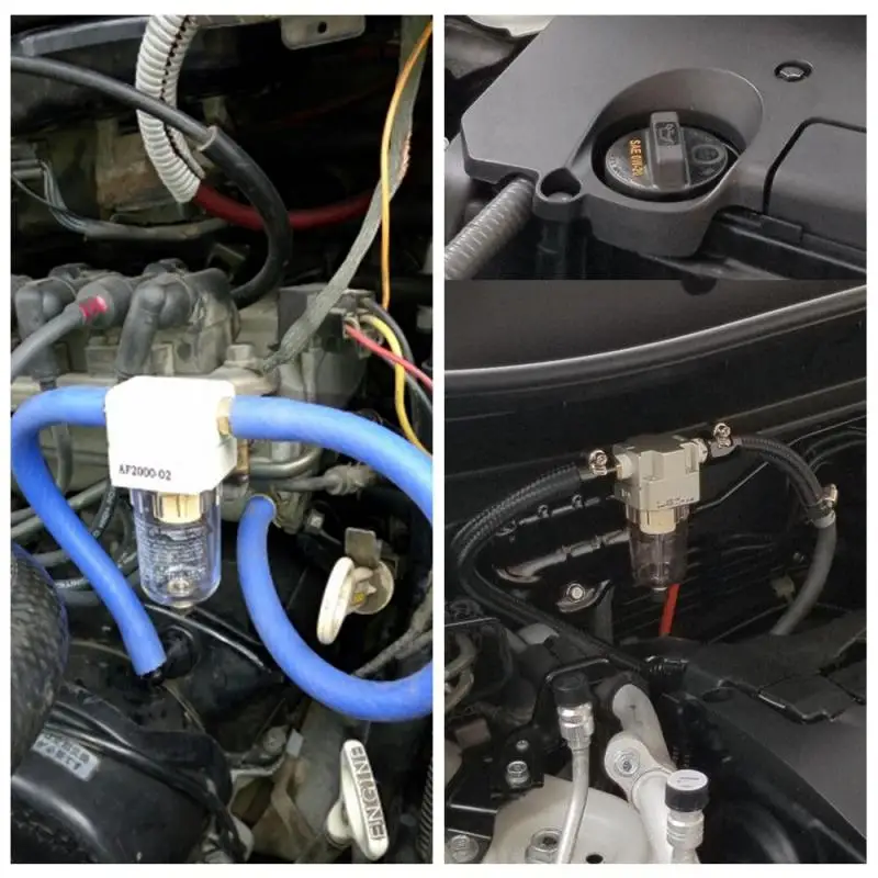 Универсальный маслоотделитель двигателя резервуар для ловли масла бачок с