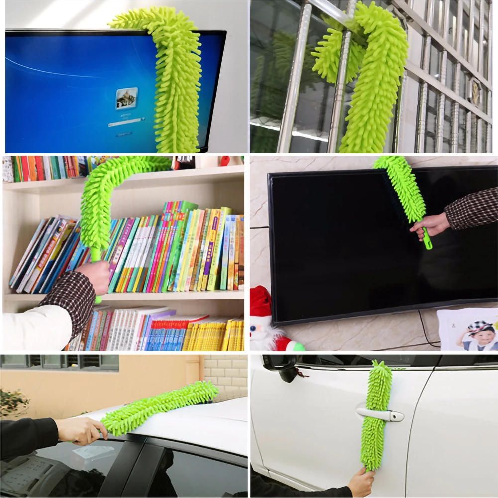 

Windshield Cleaning Tool Bendable Microfiber Duster Household Dusting Brush Cars Cleaning Kitchen Accessories Brush Car Wash