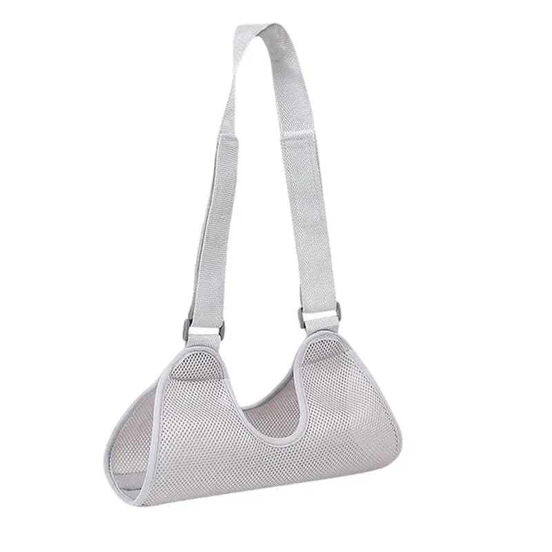 

1Pc Dislocated Arm Sling Breathable Wrist Elbow Forearm Support Strap (Grey)