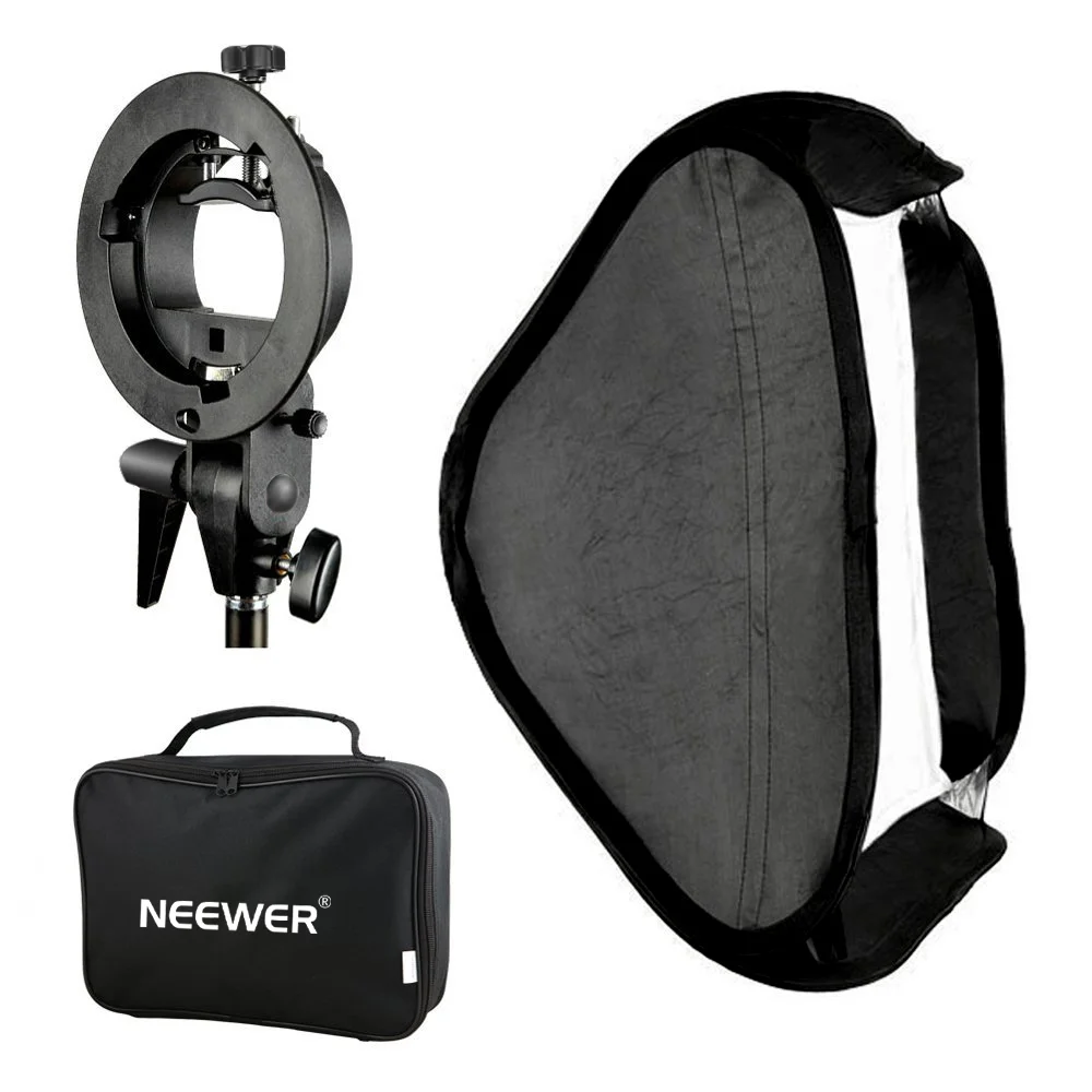 

Neewer Godox Photo Studio Multifunctional Softbox with S-type Speedlite Flash Bracket Mount+Carrying Case