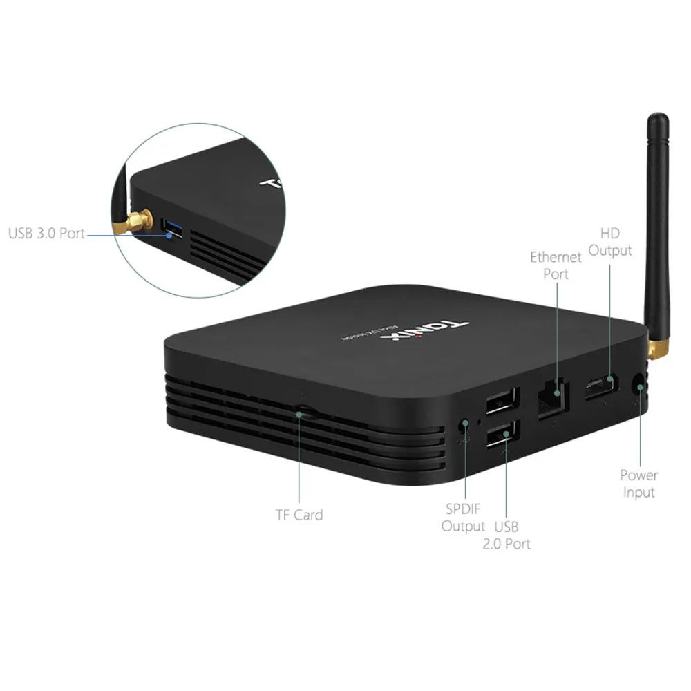 Tanix TX6 TX6-A Android 9,0 Smart TV Box Allwinner H6 4 ГБ 32 ГБ 64 Гб EMMC телеприставка 2,4 ГГц+ 5,8 ггц WiFi BT5.0 4K плеер