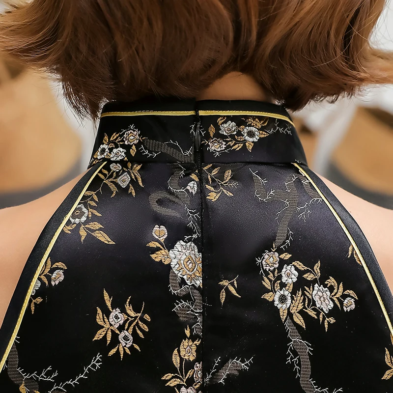 Сексуальное Новое атласное женское традиционное китайское платье Чонсам Vestido с