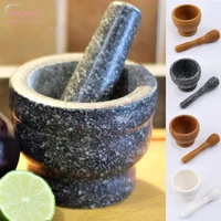 pestle grinder wooden white grinder mortar grinding bowl garlic press herb pepper mixing pot kitchen tool