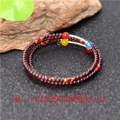 Красный гранат эластичный браслет с бусинами мала 4 мм модные очаровательные