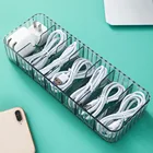 Прозрачный пластиковый контейнер для хранения данных и кабелей