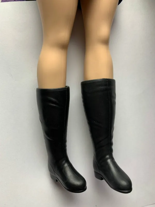 Новые стильные игрушечные туфли на высоком каблуке плоской подошве красные