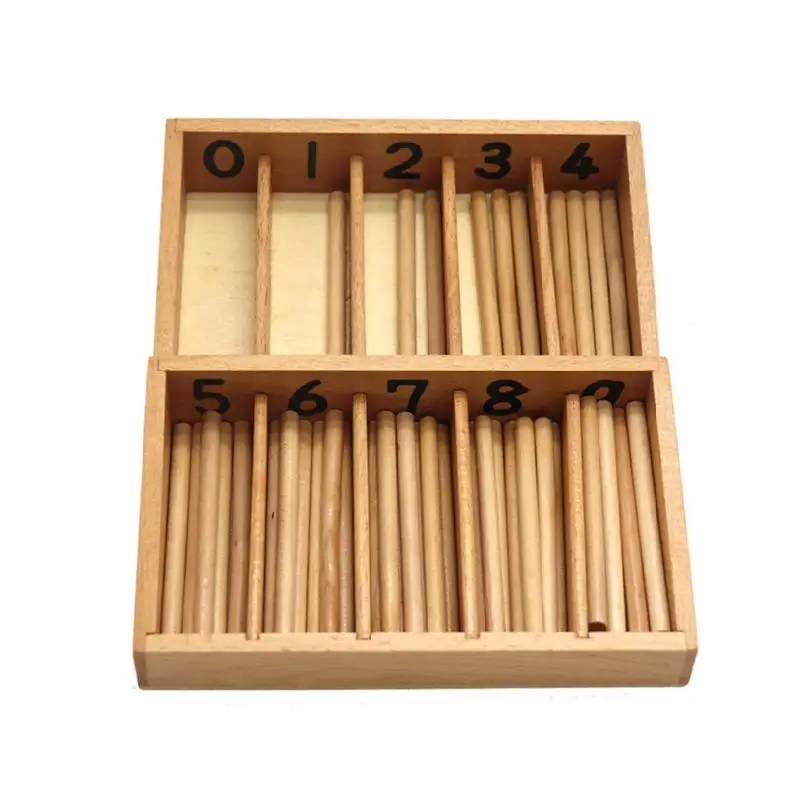 

Монтессори деревянный шпиндель коробка 45 шпинделей подсчет математики образования раннего образования цифровых когнитивных вычислений и...