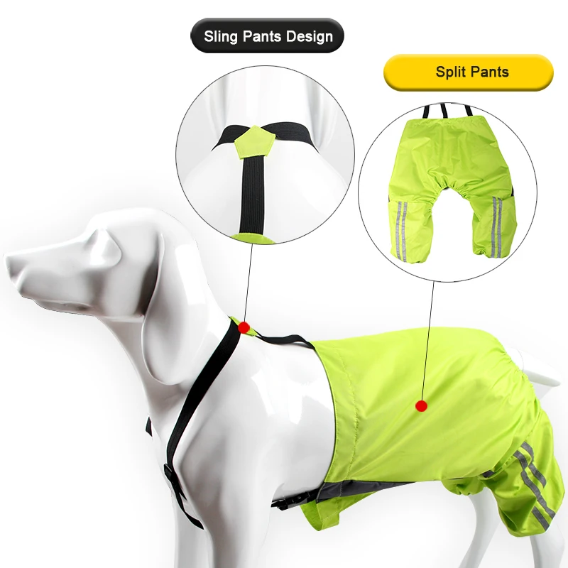 Непроницаемый дождевик одежда для собак домашних питомцев тройной