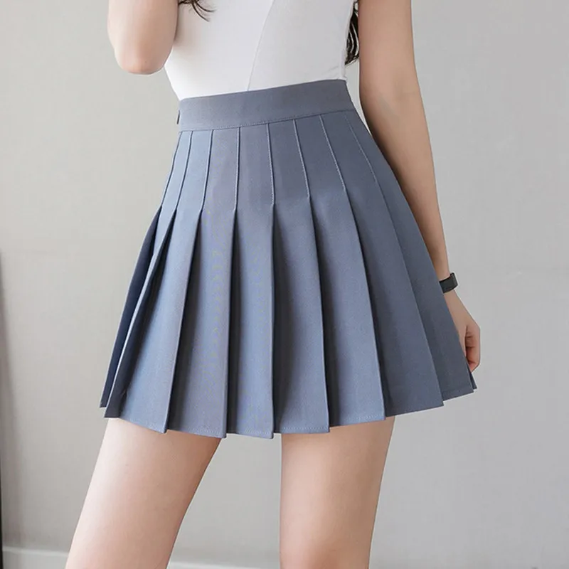 

Shorts Female Pink Japanese Pleated Kawaii Korean Short Skirt Skirt Sexy Spring Waist School Skirt Summer Women Mini High Korea