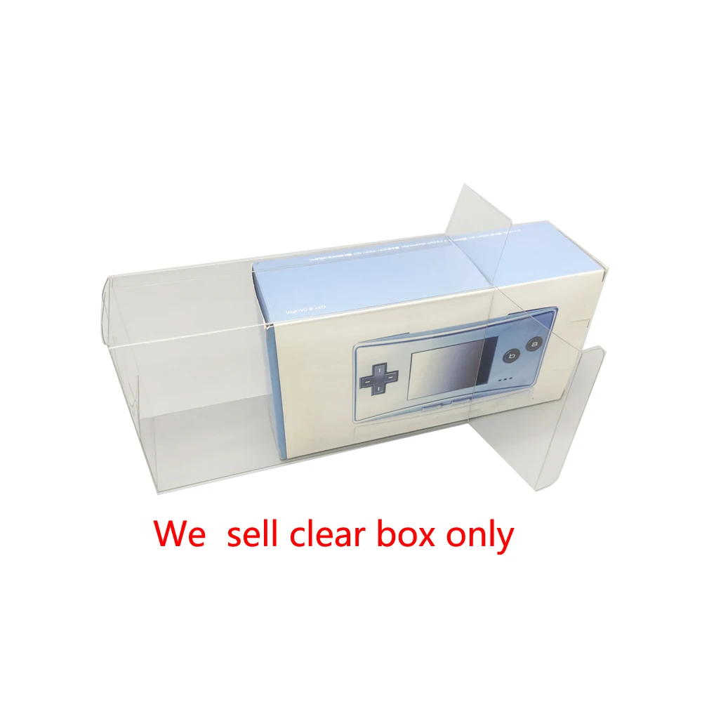 

High quality Clear transparent box For GBM Japan Edition Display plastic PET Protector storage box