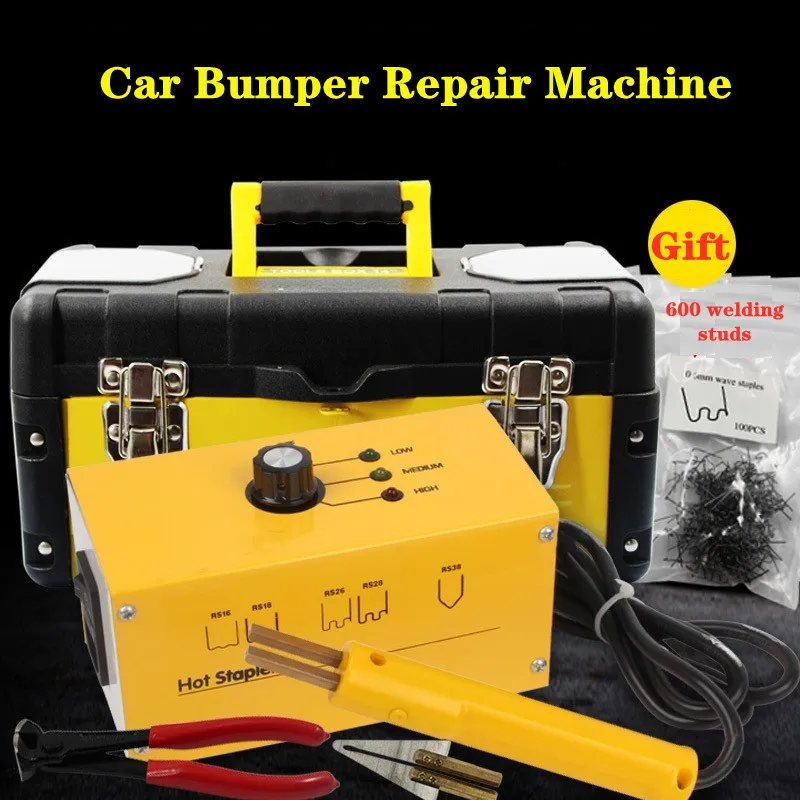 

110V/220V Hot Stapler Plastic Repair Kit Plastic welding Machine Hot Staple Gun Plastic Welder 600 Staples 3 Heat Settings 20W