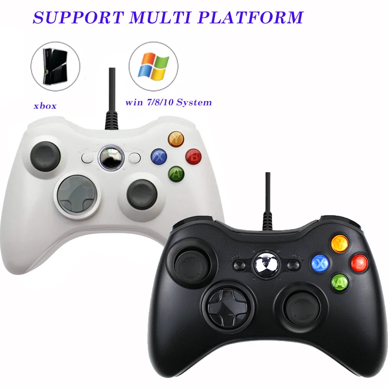 USB Wired Gamepad For xbox 360 controller Vibration Joystick for pc xbox 360 wired controller for Windows 10 7 8 PC Controller