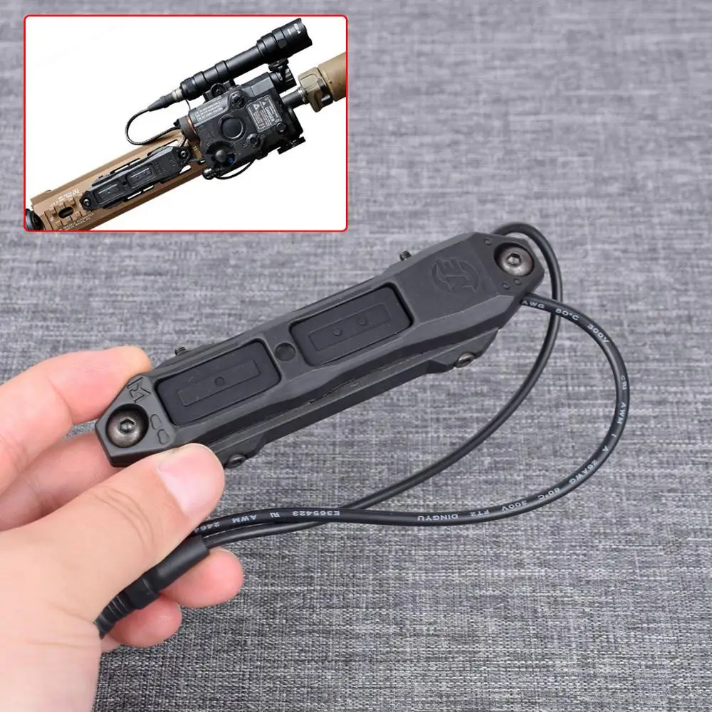 Тактическое оружие светильник MLOK KEYMOD дистанционного Давление переключатель для