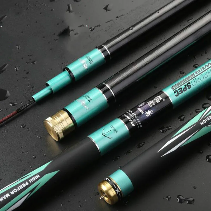 Carbon Fishing Rod 2.7m-6.3m Taiwan Fishing Pesca Ultra Light 8H 19 Tone Super Hard Carp Wedkarstwo Oltas Black Pit Fishing Gear enlarge