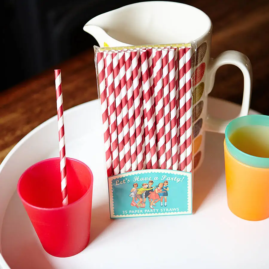 Бумажные соломинки 7 75 &quotбумажные в OPP упаковке (200 упаковок 5000 шт) пищевая