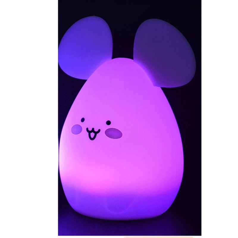 

Night Light for Kids with Remote Press Control 9 Colours Lamp with Timer Baby Night Light Silicone BPA Free Kids Lamp