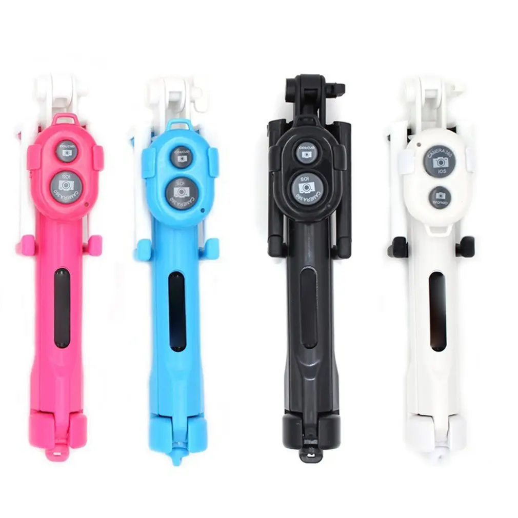 

3 in 1 Wireless Bluetooth Selfie Stick for iphone/Android/Huawei Foldable Handheld Monopod Shutter Remote Extendable Mini Tripod