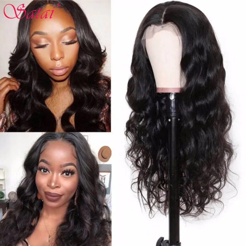 Натуральные волнистые волосы Satai 3 пучка с фронтальной передачей перуанские