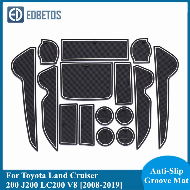 Автомобильный нескользящий коврик для подстаканника дверных ворот Toyota Land Cruiser 200