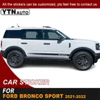 Наклейка на боковую дверь кузова автомобиля для Ford Bronco Sport 2021 2022 гоночная полоса графические крутые автомобильные наклейки декоративные аксессуары