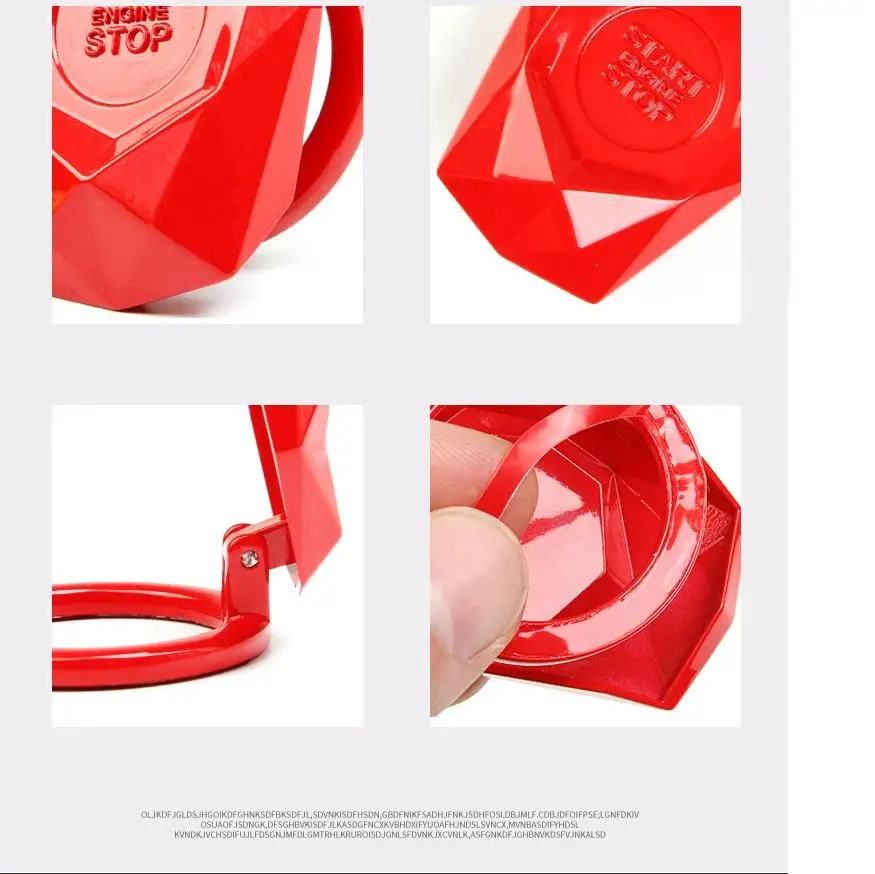 Кнопка запуска и остановки двигателя автомобиля крышка кольца зажигания кнопка