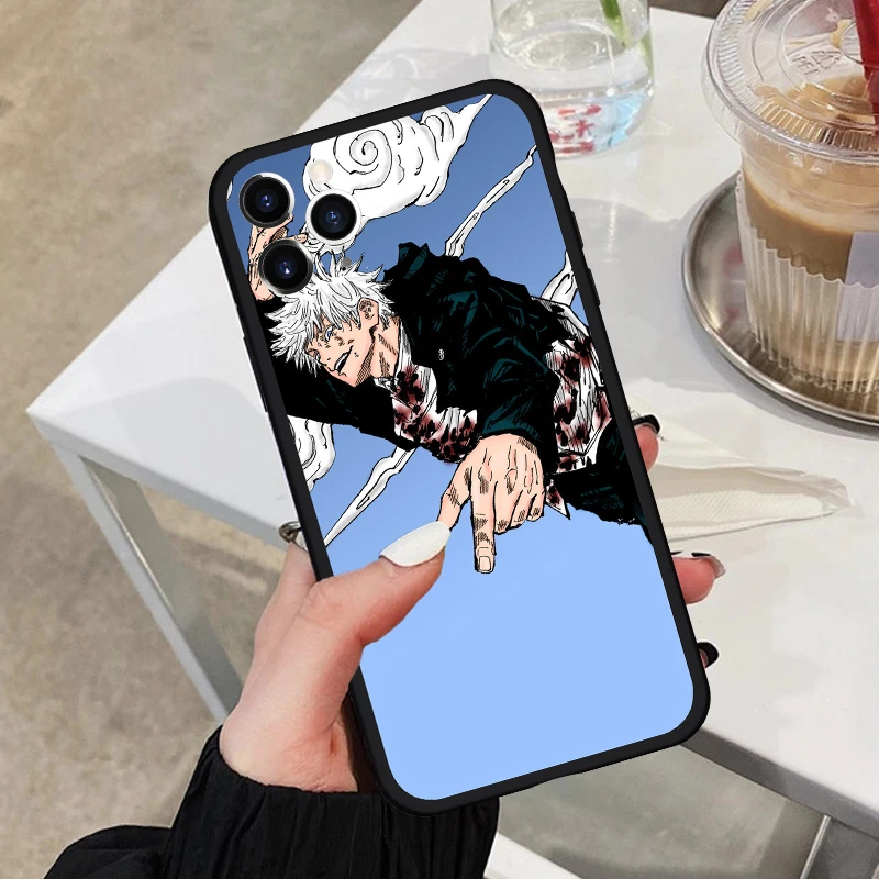 

ZUIDID Japan Anime Jujutsu Kaisen Phone Case For iPhone 11 Pro 12 X XS MAX XR SE2020 7 8Plus Cute Hard Silicone Matte Back Cover
