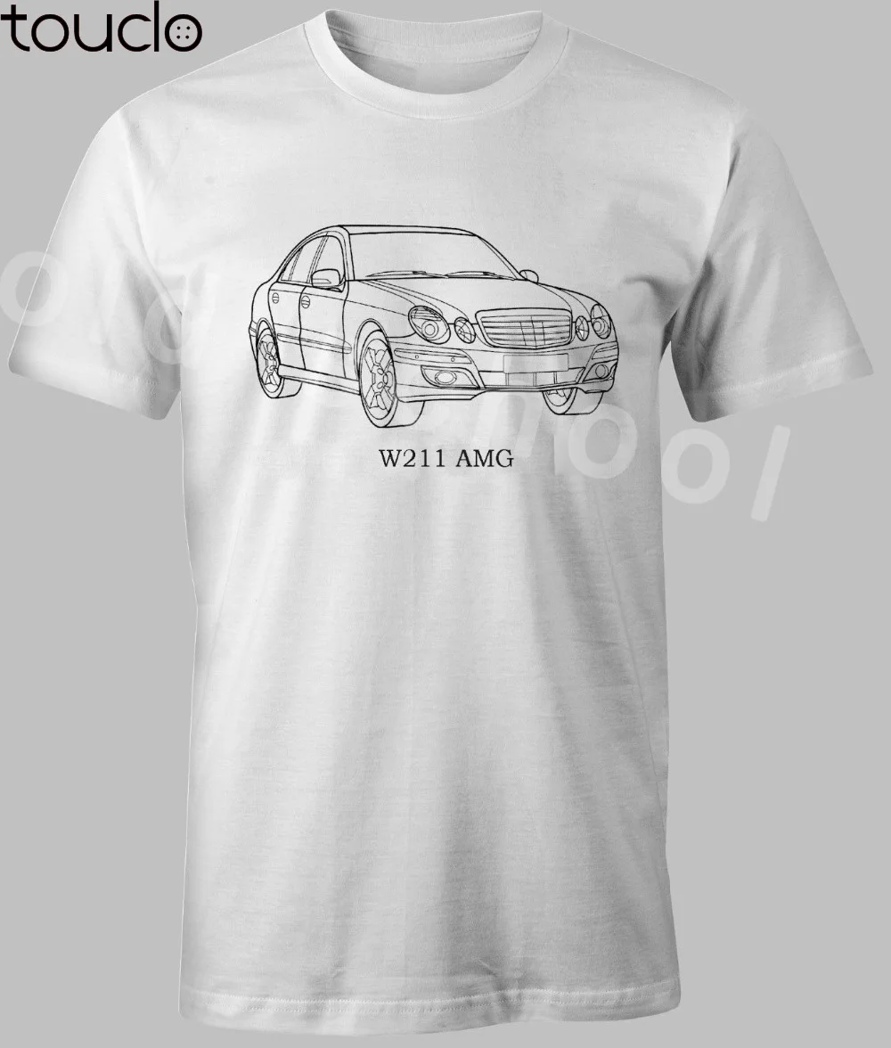

2021 New Summer Style T Shirt Men Tees shirts Casual NEW W211 E55 E63 car fans E Class CUSTOM plain T-shirt