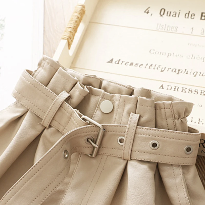 Юбки для девочек юбка из искусственной кожи детская одежда малышей детские