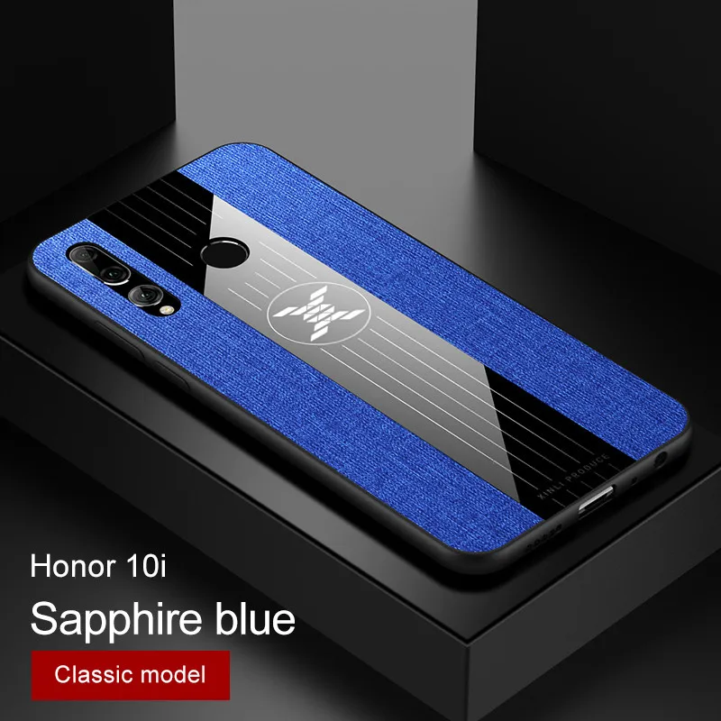 blue Для huawei Honor 10i HRY-LX1T чехол металлическое кольцо-держатель подставка Магнитный чехол для Honor10i Honor 10 i 20i кожаный чехол - Цвет: blue