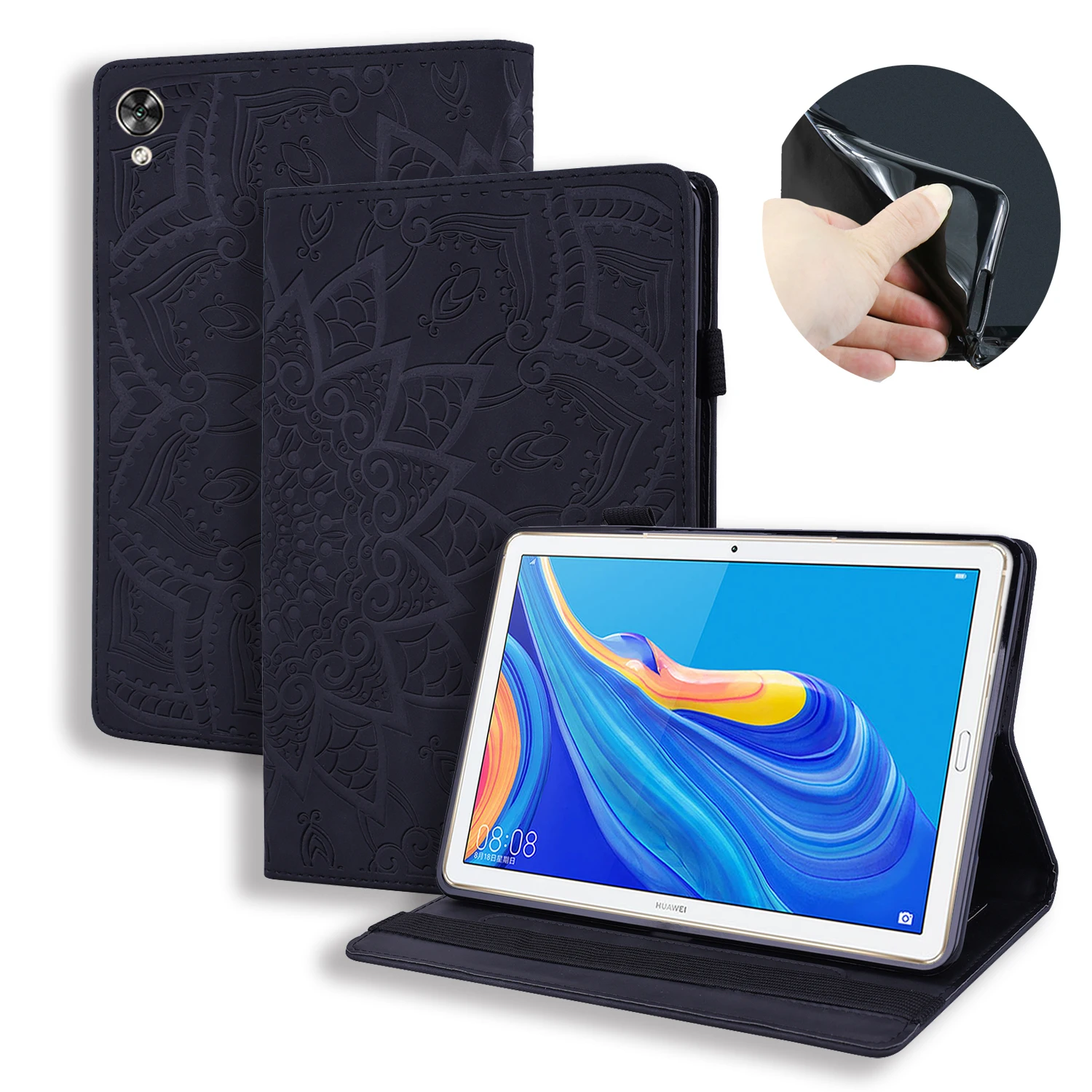Рельефный Флип Магнитный чехол для планшета Huawei MediaPad M6 10 8 SCM W09 AL09 Fundas Etui Coque +