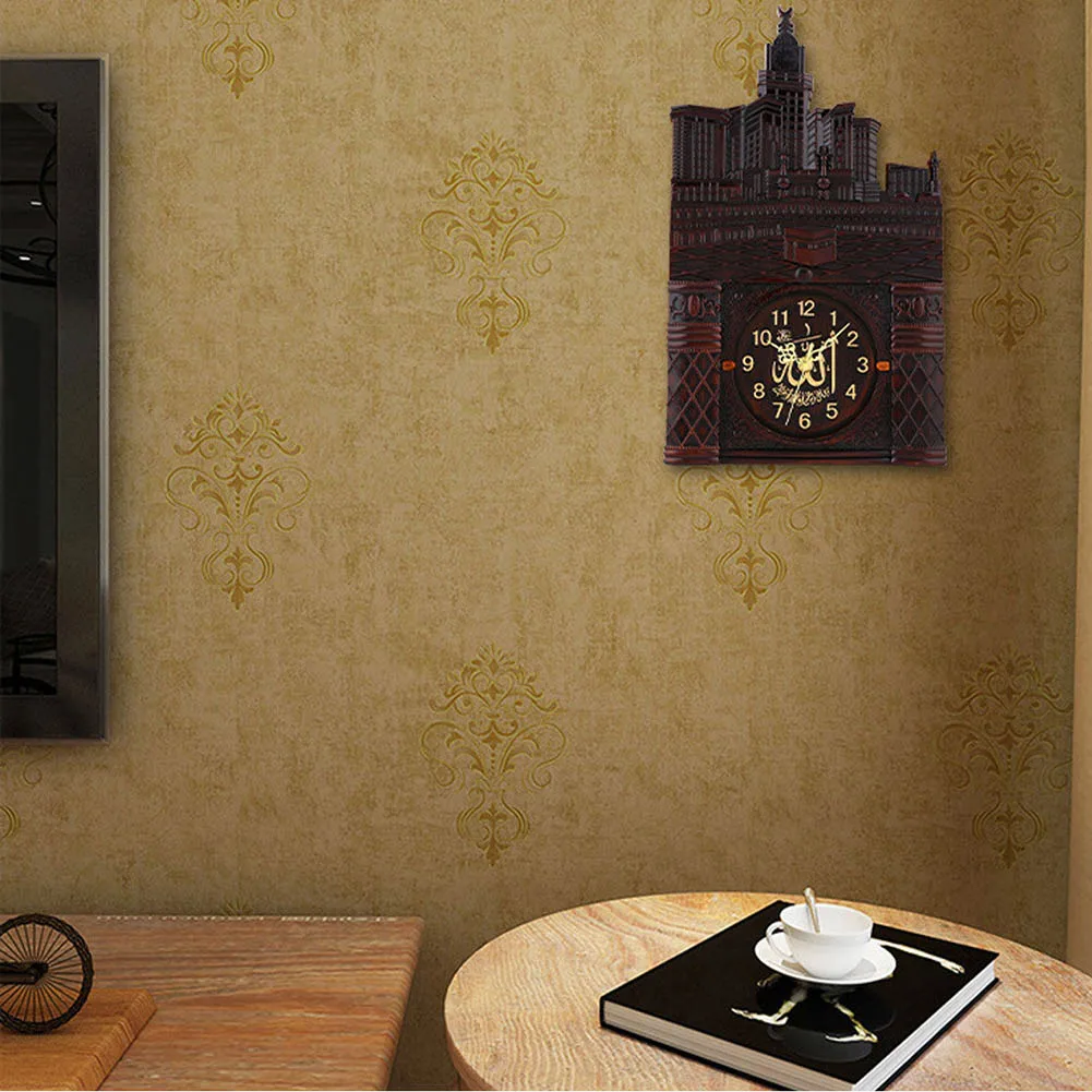 Винтажные настенные часы с азаном мусульманская молитва украшение для дома и