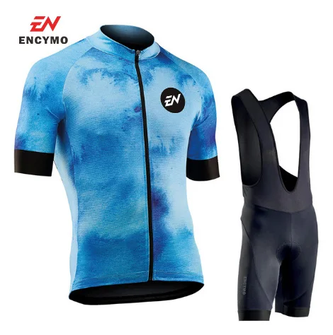 

Cycling Jersey Summer Short Sleeve Set Maillot bib shorts Bicycle Clothes Sportwear Shirt Clothing men clothing ENCYMO