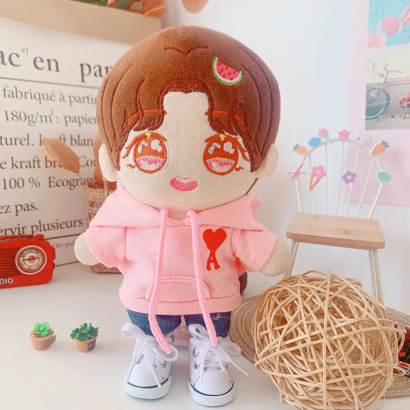 Розовый любовь Свитера и штанов 20 см exo одежда для малышей со звездами кукла аксессуары кукольной