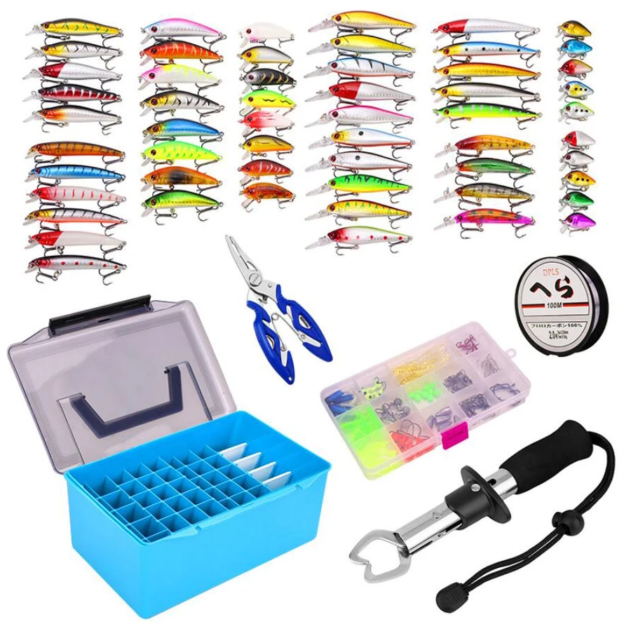 143 шт./145 шт. рыболовные приманки комплект смешанные Minnow плоскогубцы сцепление