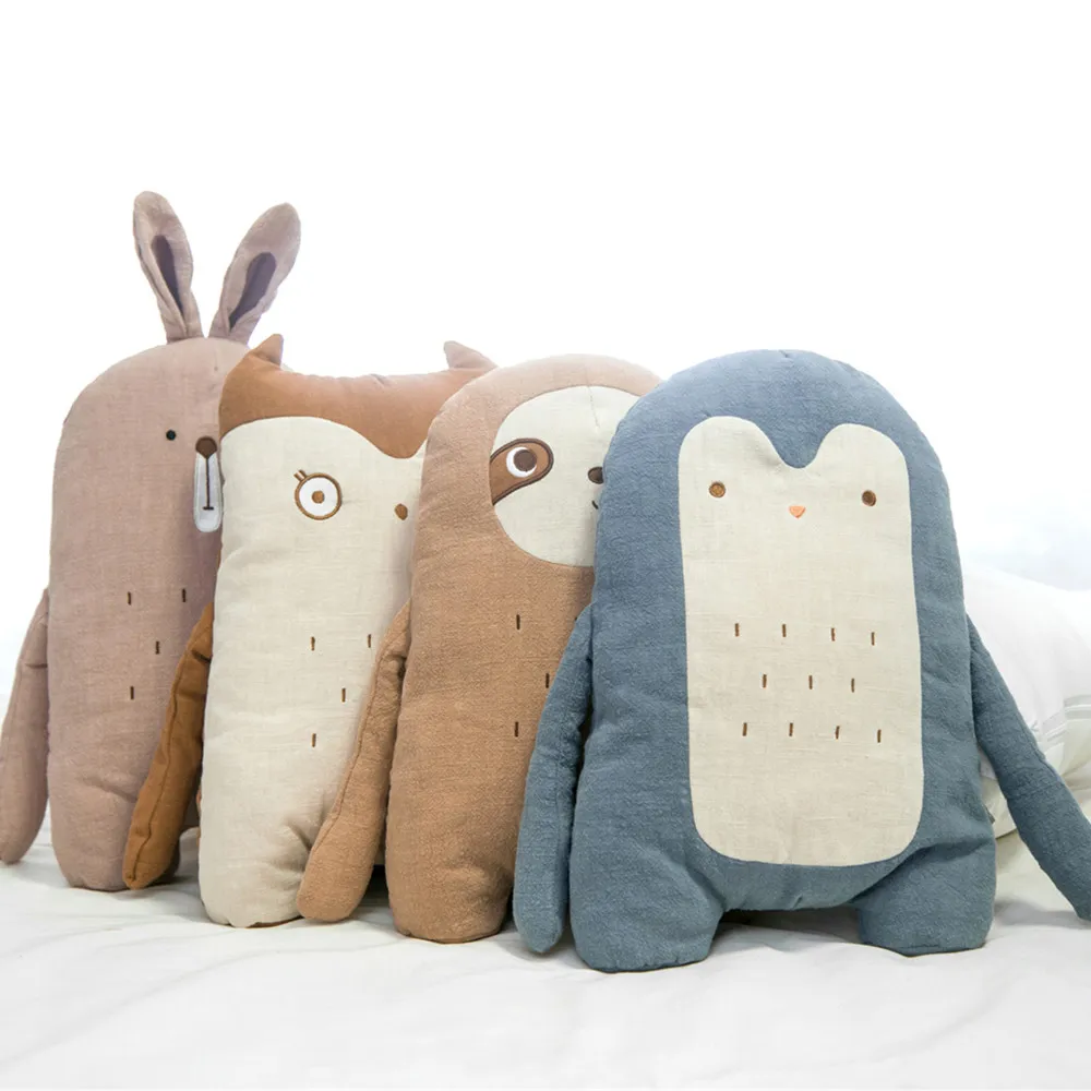 

Мягкая кукла Ins, подушка с животными, игрушка, кукла для детей, Мягкая Плюшевая Кукла Ленивец, пингвин, сова для ребенка, подушка для дивана, п...