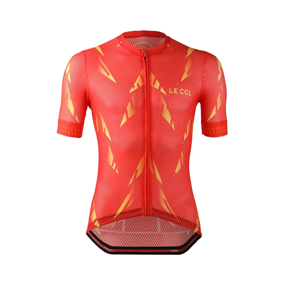 Золотой LE COL Мужская гоночная команда, оснащенная заказным ciclismo ropa велосипедом, набор для горного велосипеда, для езды на велосипеде, Триатлон - Цвет: Золотой